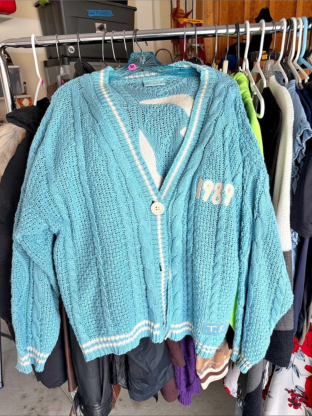 Taylor Swift 1989 Taylor's Version Cardigan Blue M/L